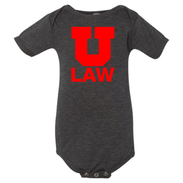 U Law - Infant Triblend Short Sleeve One Piece Thumbnail