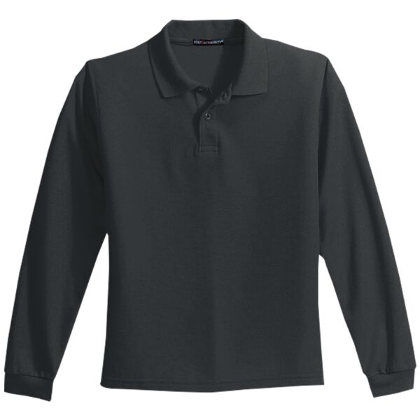 Youth Long Sleeve Silk Touch Polo Thumbnail