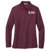 Ladies Silk Touch Long Sleeve Polo Thumbnail